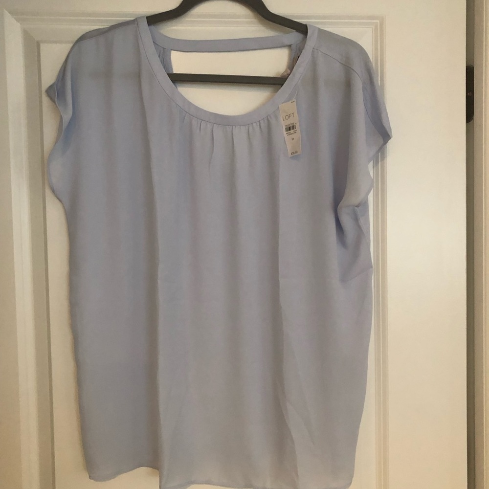 Loft pale blue blouse
